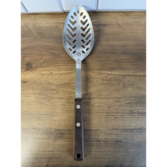 Ekco Eterna Stainless Steel Slotted Cooking/Serving Spoon - Picture 1 of 6